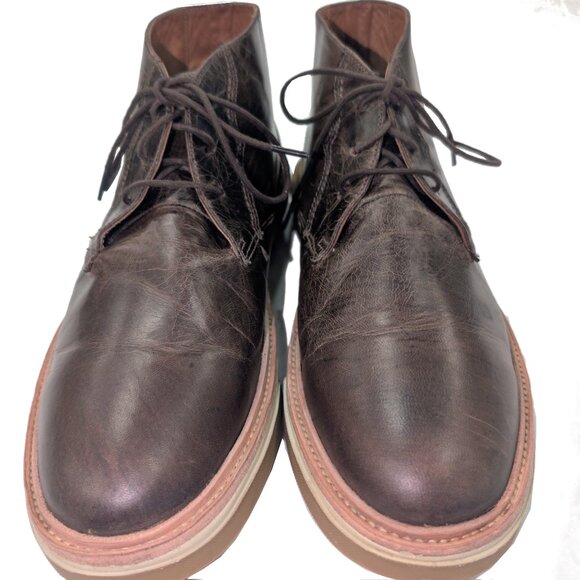 Lucchese After-Ride Chukka Boot Chocolate Men's Size 10 Style 31503 $345 Retail - Picture 2 of 11